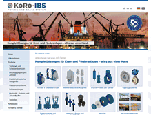 Tablet Screenshot of ib-systeme.de